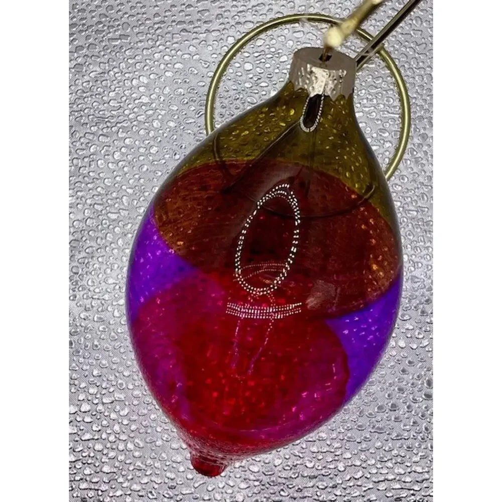 Vintage Hand Blown Glass Christmas Tree Decoration Ornament